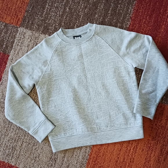 Limited Edition Ivy Park Logo Print Grey Quilted Crewneck Sweatshirt (S) - Picture 1 of 5